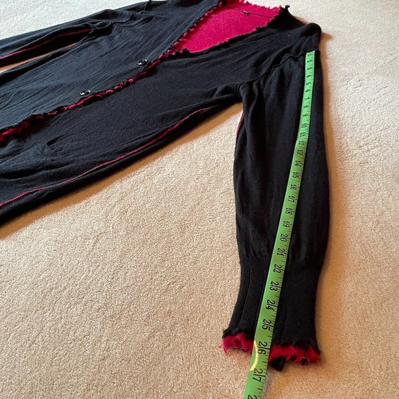 R13 Distressed Reversible 100% Cashmere Cardigan Cardigans